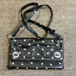 Marc By Marc Jacobs Black Crossbody Bag with Yellow Lemon Accents 🍋